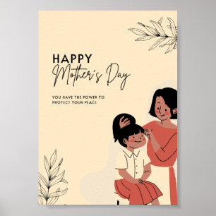 Póster Feliz Poster del Día de la Madre