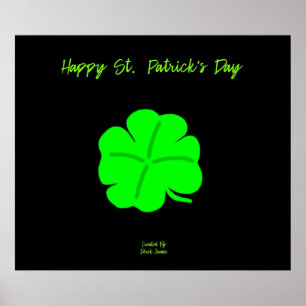 Póster Feliz Poster del Día de San Patricio