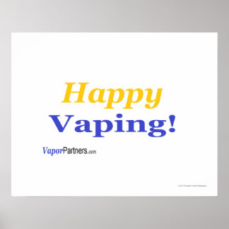 Póster ¡Feliz Poster Vaping para esa ocasión especial!