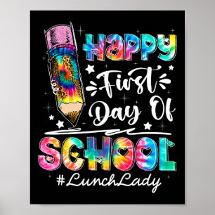Póster Feliz Primer Día De Equipo Escolar Señora Byck Al