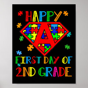 Póster Feliz Primer Día Del Equipo De Concienciación De S