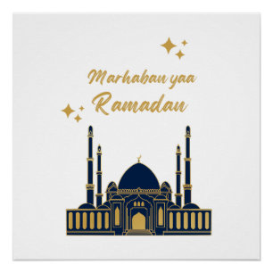 Póster Feliz Ramadan Kareem -Citas de Eid Mubarak