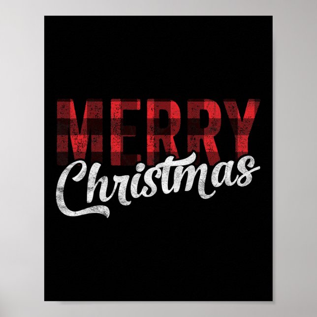 Póster Feliz Regalo de Navidad Familia Navidad Navidad Na (Frente)