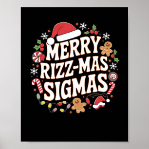 Póster Feliz Rizz Mas Sigmas Meme Divertido Gen Alpha San