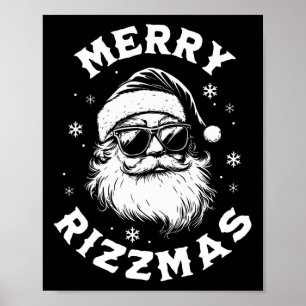 Póster Feliz Rizzmas Niños Adolescentes Escuela Divertida