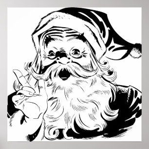 Póster Feliz Santa