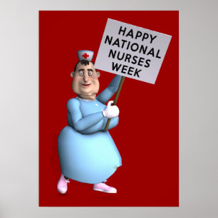 Póster ¡Feliz Semana Nacional de Enfermeras!