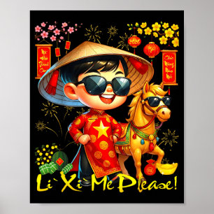 Póster Feliz Tet Chuc Mung Nam Moi 2026 Li Xi Por Favor K