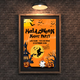 Póster Feliz truco de Halloween o Poster de tratados