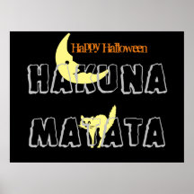 Feliz truco o regalo de Halloween y Hakuna Matata