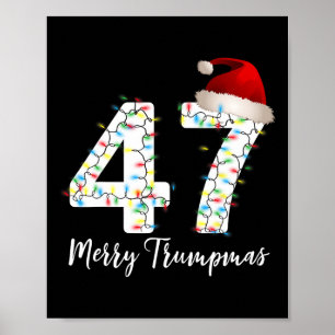 Póster Feliz Trumpmas 47 Familia Coincidiendo Pj Graciosa