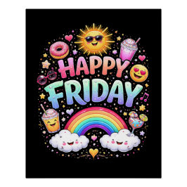Póster Feliz viernes
