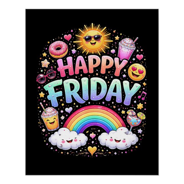 Póster Feliz viernes (Anverso)