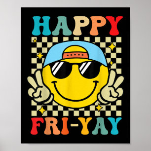 Póster Feliz viernes, divertida fiesta para estudiante de