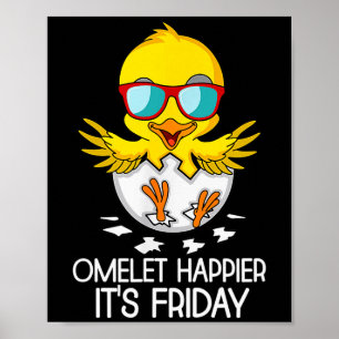 Póster Feliz viernes Tops Tortilla Más feliz Es viernes R