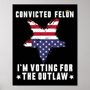 Póster Felon 2024 Donald Trump 2024 recupere a Estados Un