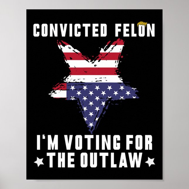 Póster Felon 2024 Donald Trump 2024 recupere a Estados Un (Frente)
