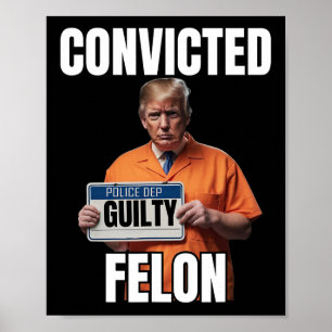 Póster Felon Donald Trump 2024