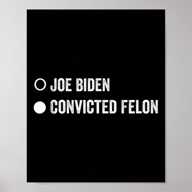 Póster Felon Funny Pro Trump 2024 (Frente)