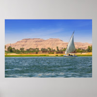 Felucca Sailboat - El Nilo, Luxor, Egipto