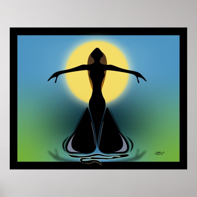 Póster Femenina en flor (Frente)