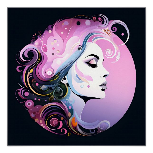 Póster "Feminine Flourish" La belleza femenina (Anverso)