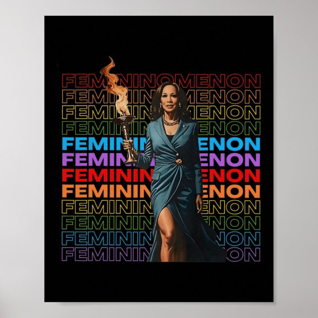 Póster Femininomenon Funny Kamala Harris (Frente)