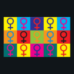 Póster Feminismo Pop Art<br><div class="desc">Feminismo Pop Art. Si el feminismo es tu hobby,  ocupación u obsesión,  muéstralo con grandes camisetas,  tazas,  pegatinas,  y más. ¡También son grandes regalos para otros fanáticos del feminismo!</div>