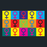 Póster Feminismo Pop Art<br><div class="desc">Feminismo Pop Art. Si el feminismo es tu hobby,  ocupación u obsesión,  muéstralo con grandes camisetas,  tazas,  pegatinas,  y más. ¡También son grandes regalos para otros fanáticos del feminismo!</div>