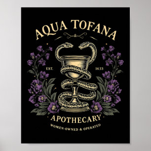 Póster Feminista divertida Aqua Tofana Vintage