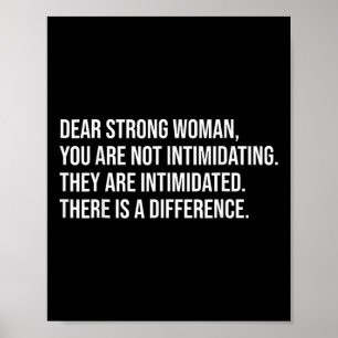 Póster Feminista por elección de una mujer fuerte