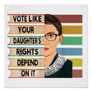Póster Feminista Ruth Bader Ginsburg RBG Chica De Cita Co