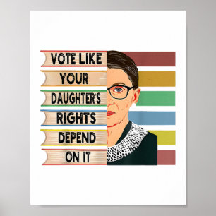Póster Feminista Ruth Bader Ginsburg RBG Chica De Cita Co