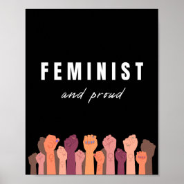 Póster Feminista Y Orgullosa