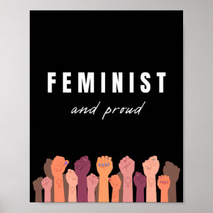 Póster Feminista Y Orgullosa