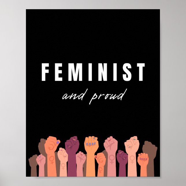 Póster Feminista Y Orgullosa (Frente)