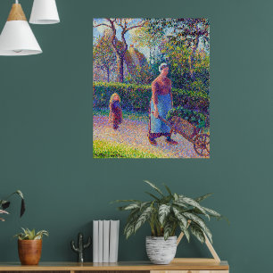 Póster Femme à la brouette Camille Pissarro 1892