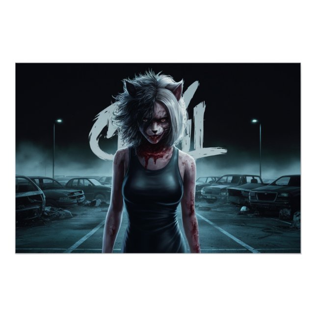 Poster Femme Chat (Anverso)