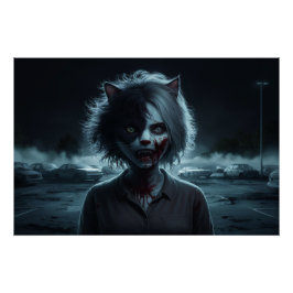 Poster Femme Chat 02