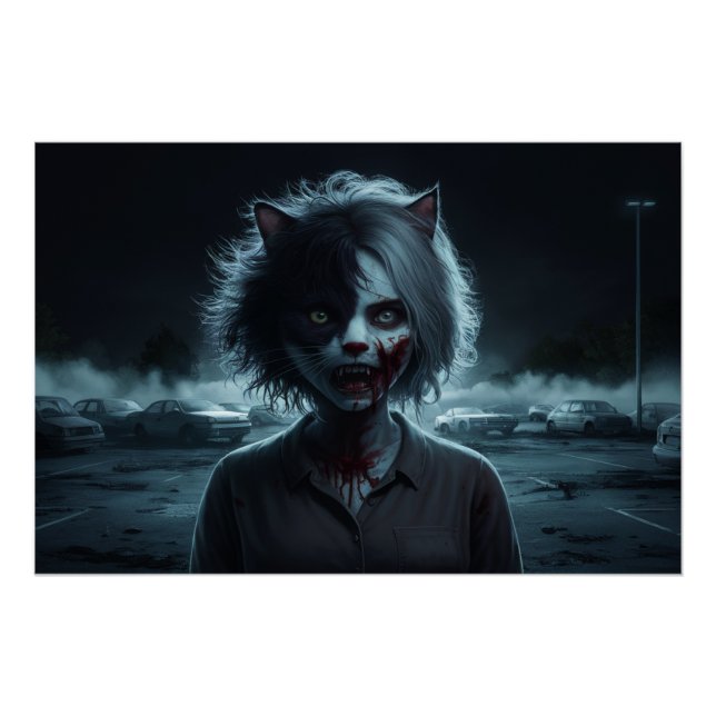Poster Femme Chat 02 (Anverso)