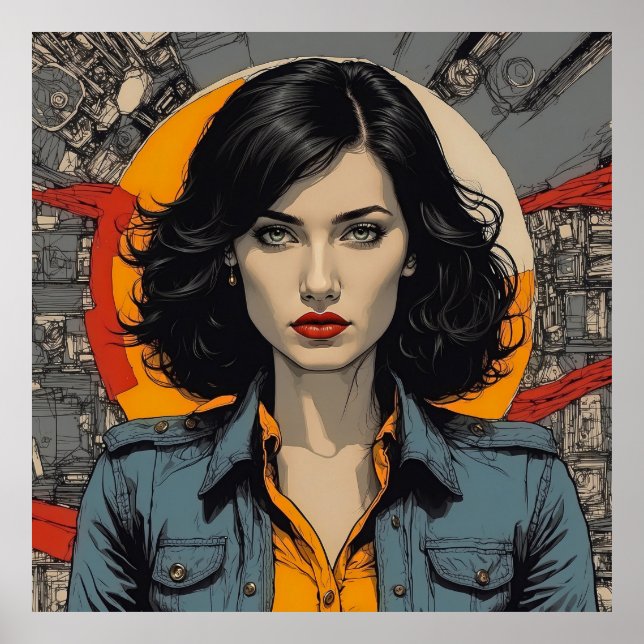 Póster Femme Fatale Elegance: Noir Moda (Frente)