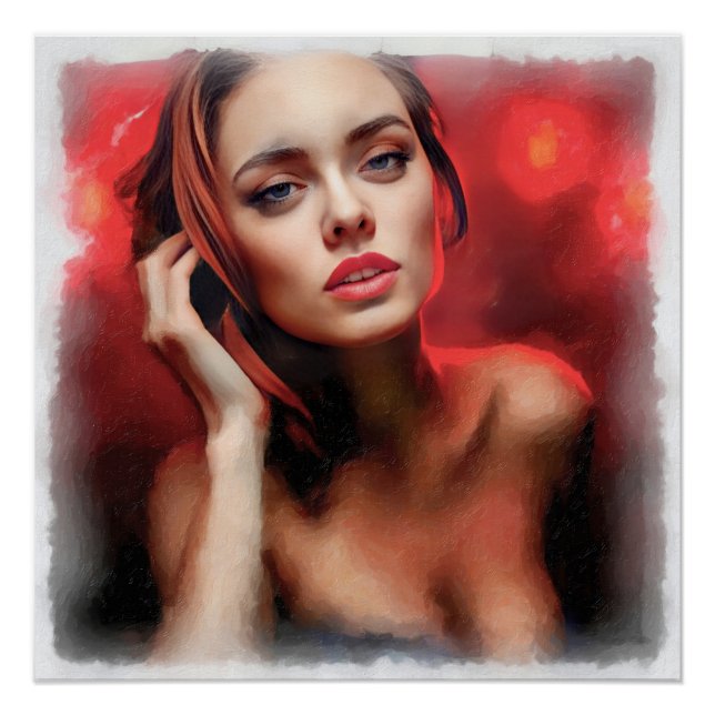 Póster Femme, l'élégance écarlate (Anverso)