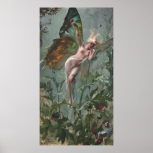Póster Femme Papillon, de Luis Ricardo Falero