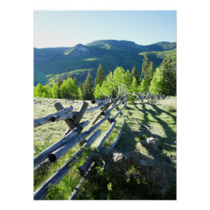 Póster Fenceline de madera