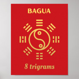 Póster Feng Shui - Bagua Gold