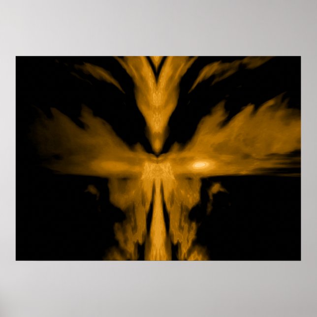 Póster Fénix Despertar Oro (Frente)