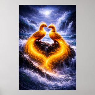 Póster Fénix Gemelas de Luz Eterna