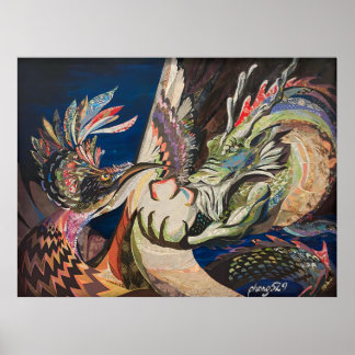 Póster Fénix y Dragón