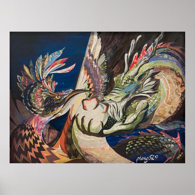 Póster Fénix y Dragón (Frente)