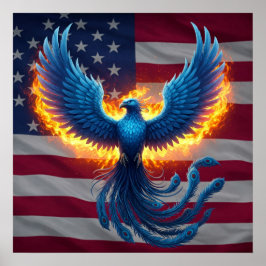 Póster Fénix y la bandera